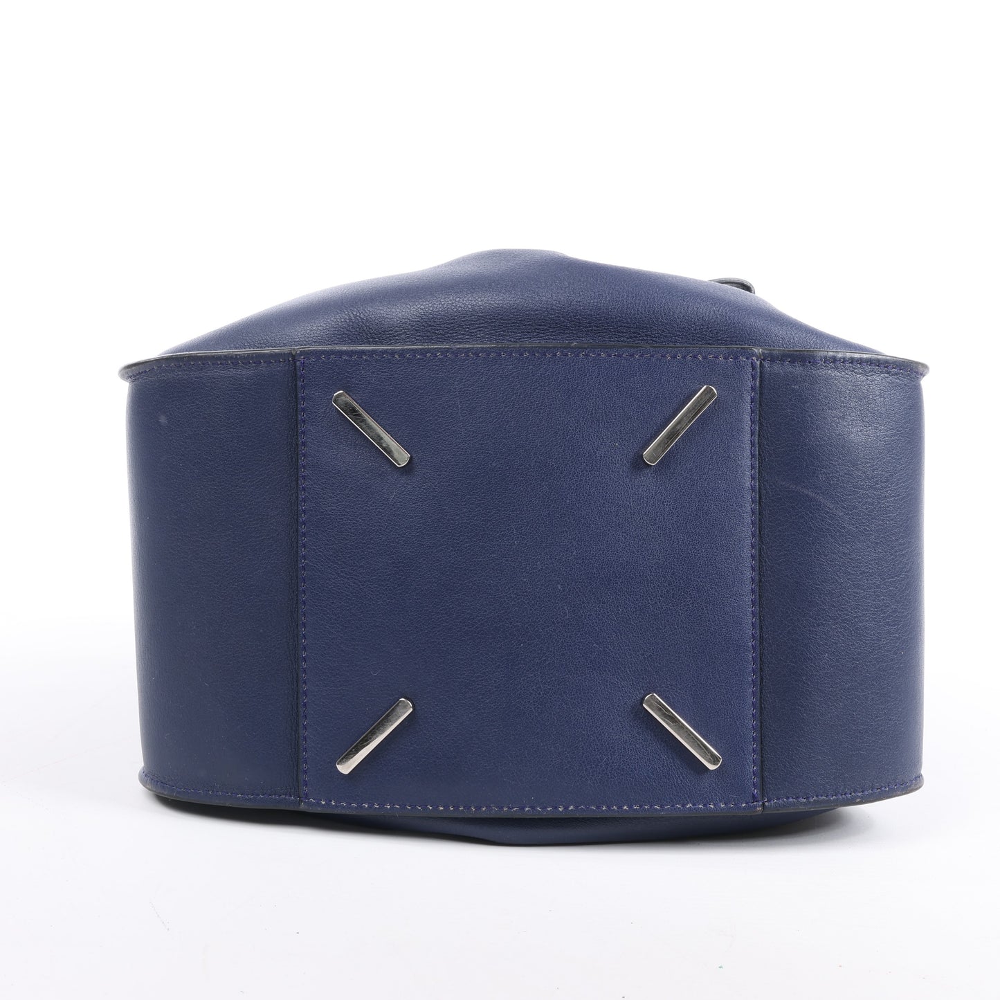 LOEWE – Hammock – Kleine 2-Wege-Handtasche aus Leder in Marineblau