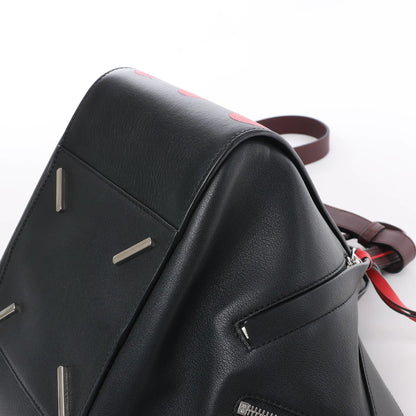 LOEWE Hammock Kleine 2-Wege-Handtasche aus Leder in Schwarz x Rot