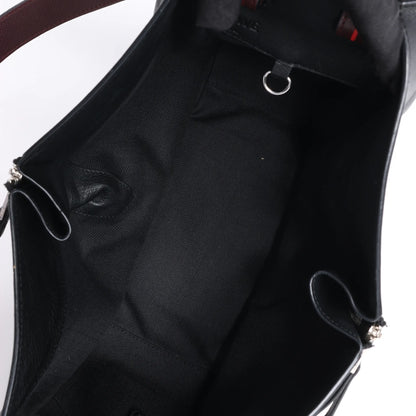 LOEWE Hammock Kleine 2-Wege-Handtasche aus Leder in Schwarz x Rot