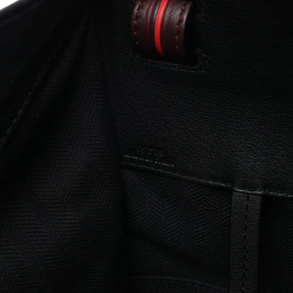 LOEWE Hammock Kleine 2-Wege-Handtasche aus Leder in Schwarz x Rot