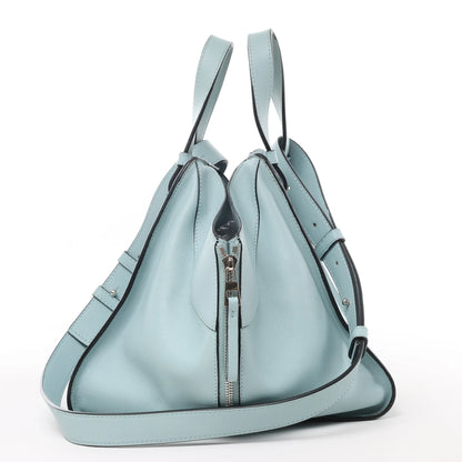 LOEWE Hammock Kleine 2-Wege-Handtasche aus Leder in Hellblau