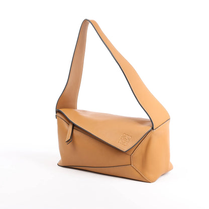 LOEWE Puzzle Hobo Leather Shoulder bag in Brown