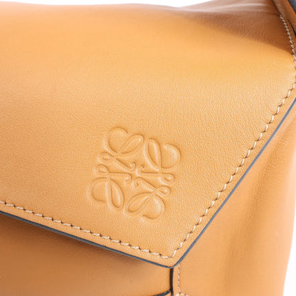 LOEWE Puzzle Hobo Leather Shoulder bag in Brown