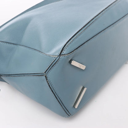 LOEWE Puzzle – Mittlere 2-Wege-Handtasche aus Leder in Blau