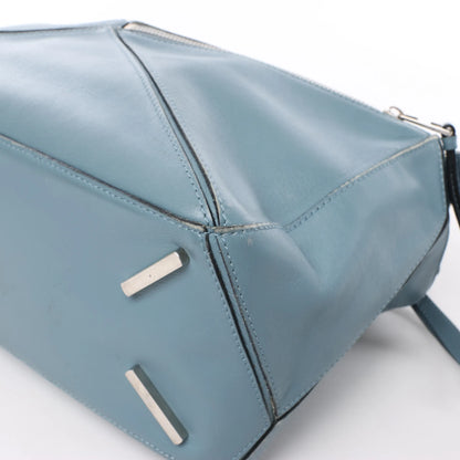 LOEWE Puzzle – Mittlere 2-Wege-Handtasche aus Leder in Blau