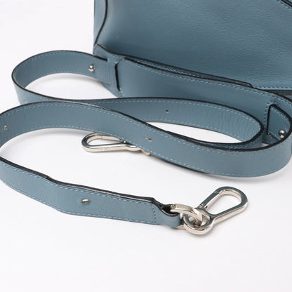 LOEWE Puzzle – Mittlere 2-Wege-Handtasche aus Leder in Blau