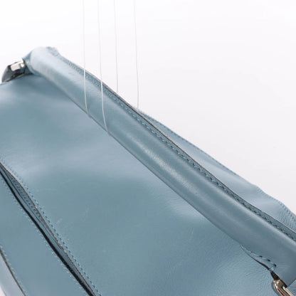 LOEWE Puzzle – Mittlere 2-Wege-Handtasche aus Leder in Blau