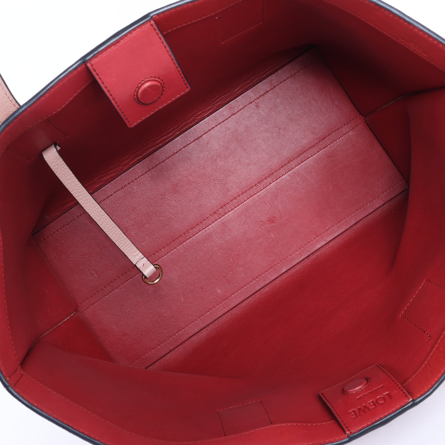 LOEWE T Shopper Schultertasche aus Leder in Pink