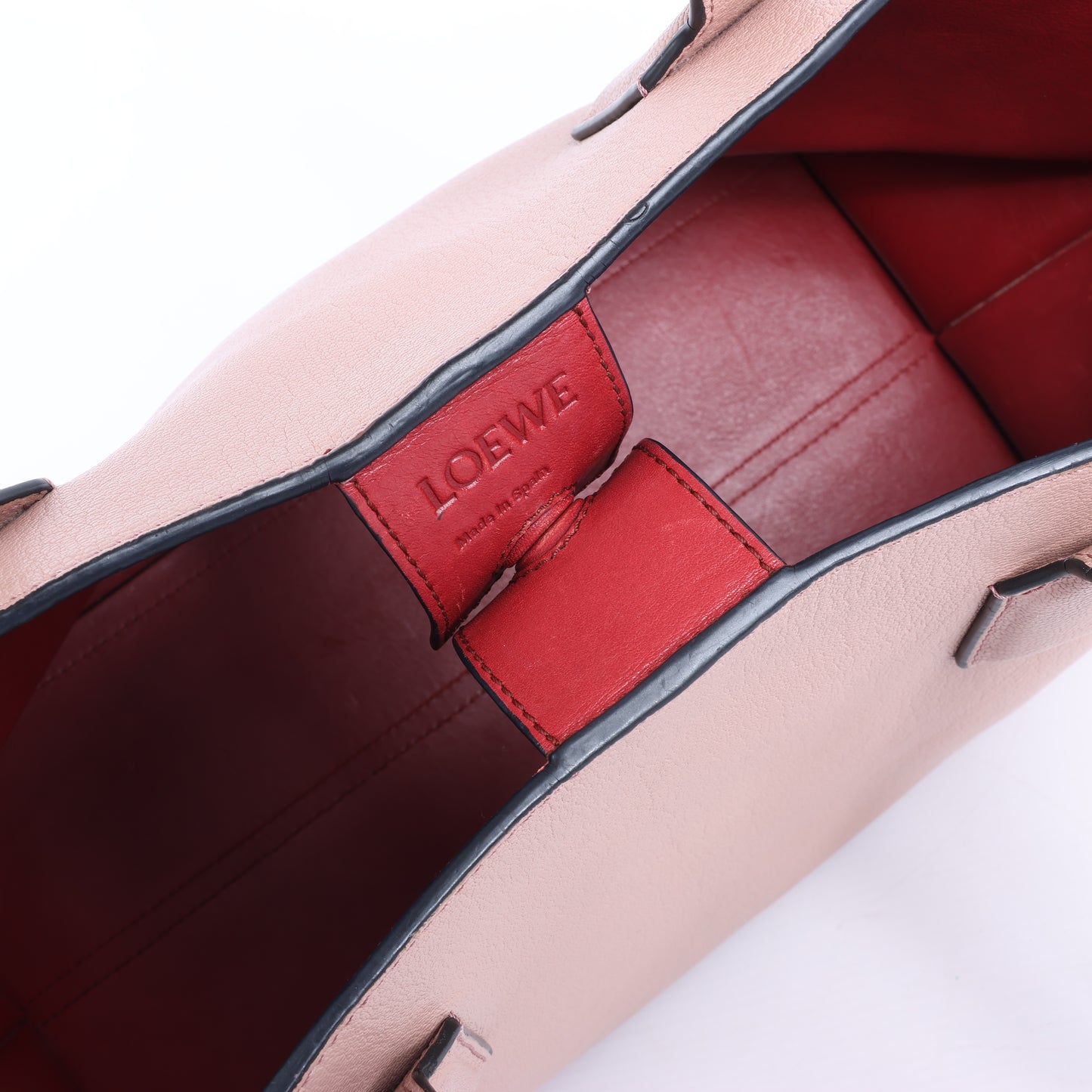 LOEWE T Shopper Schultertasche aus Leder in Pink