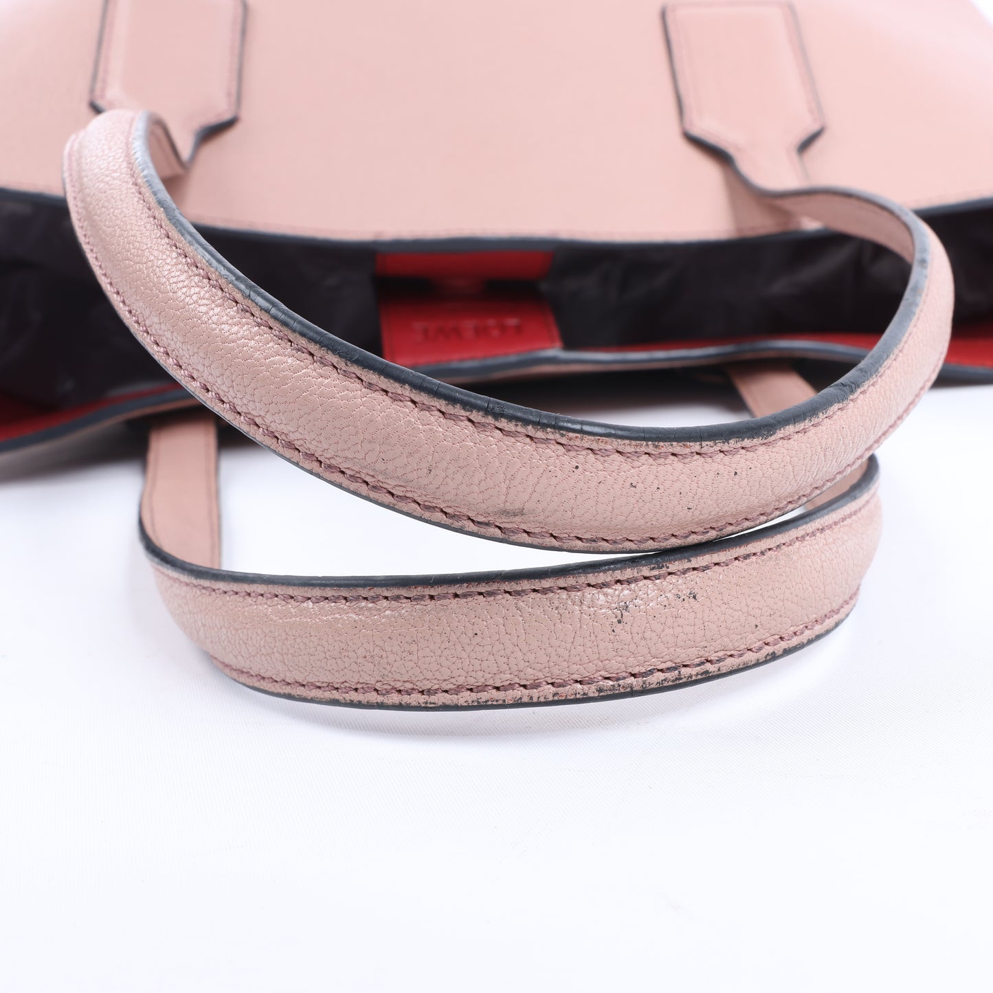 LOEWE T Shopper Schultertasche aus Leder in Pink