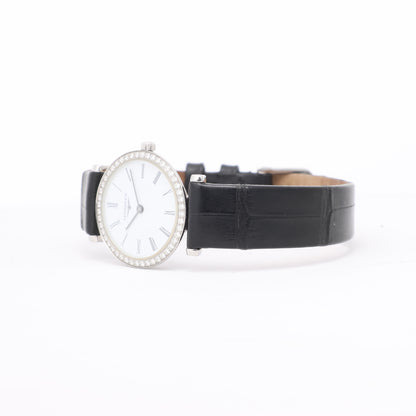 Longines Grand Classic L4.241.0 45958384 SS & Leather QZ White Dial Watch