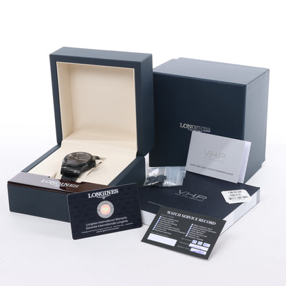 Longines Conquest L3.716.2.96.6 46907518 SS QZ Uhr mit blauem Zifferblatt