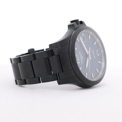 Longines Conquest L3.716.2.96.6 46907518 SS QZ Uhr mit blauem Zifferblatt