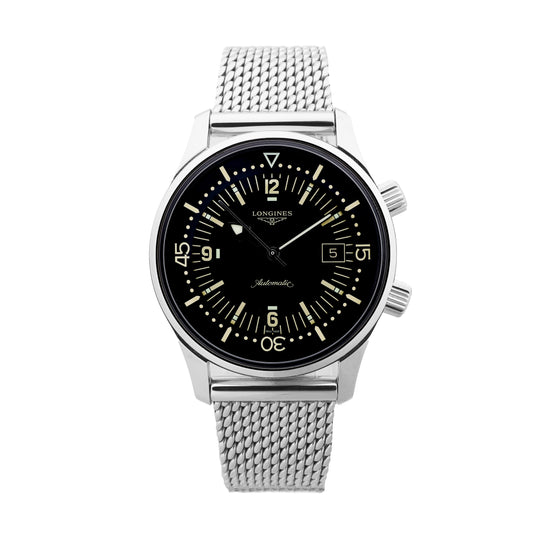 Longines Legend Diver L3.774.4  54472849 SS AT Black Dial Watch