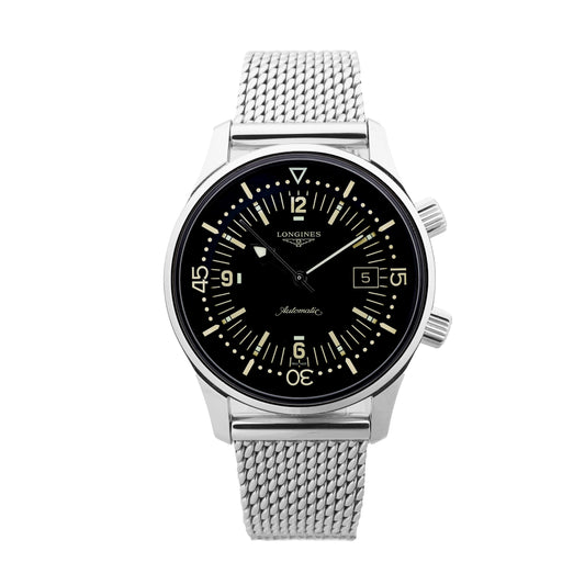 Longines Legend Diver L3.774.4  54472849 SS AT Black Dial Watch