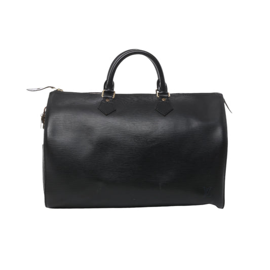 Louis Vuitton Epi Leather Speedy 35 Handbag in Black M42992
