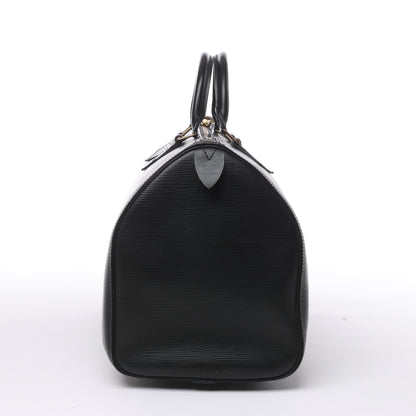 Louis Vuitton Epi Leather Speedy 35 Handbag in Black M42992