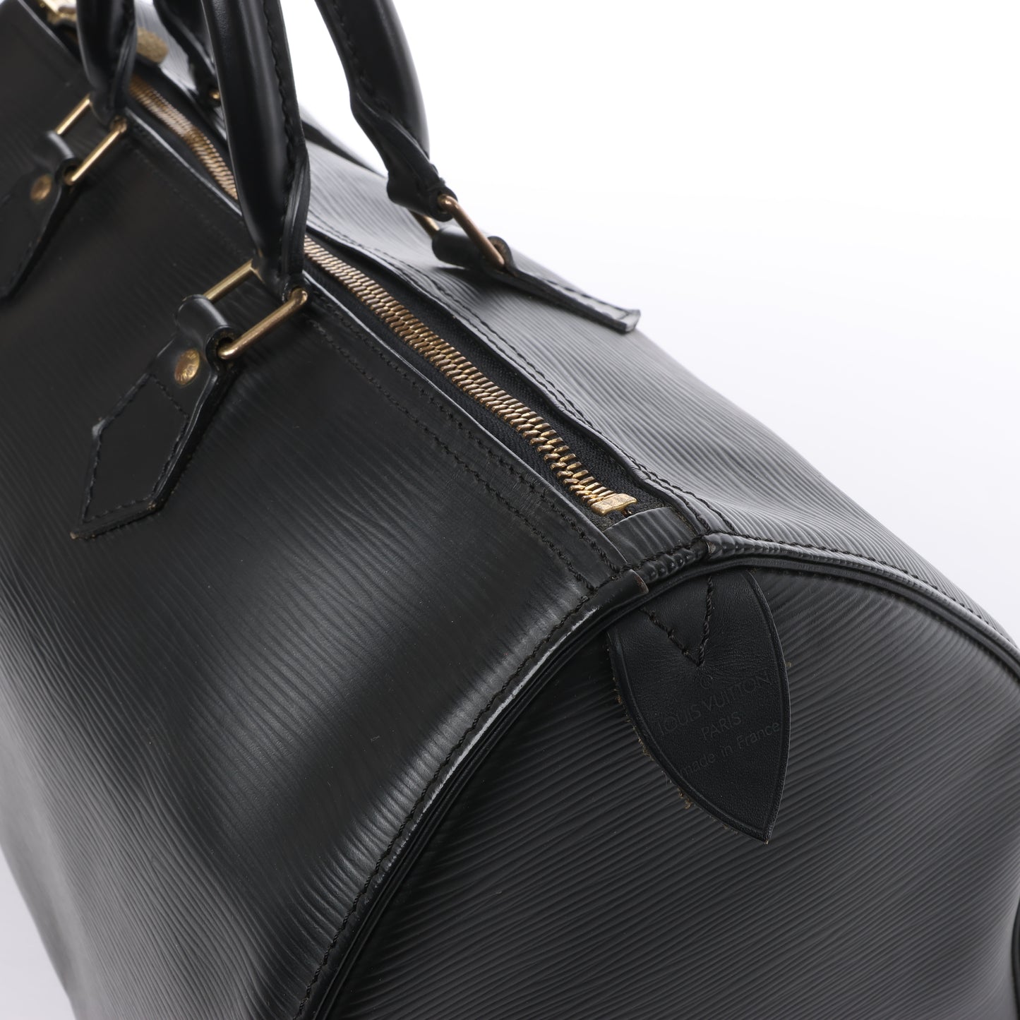 Louis Vuitton Epi Leather Speedy 35 Handbag in Black M42992