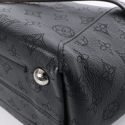 Louis Vuitton Hina Monogram Mahina Leder-Umhängetasche in Schwarz M54350