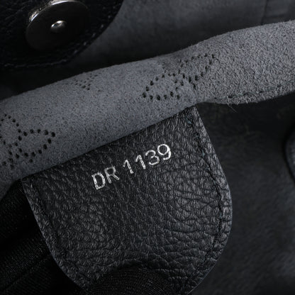 Louis Vuitton Hina Monogram Mahina Leder-Umhängetasche in Schwarz M54350