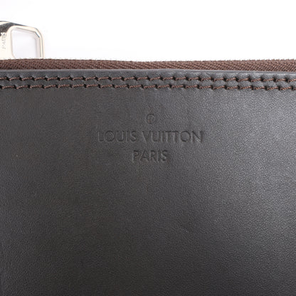 Louis Vuitton Hina Monogram Mahina Leder-Umhängetasche in Schwarz M54350