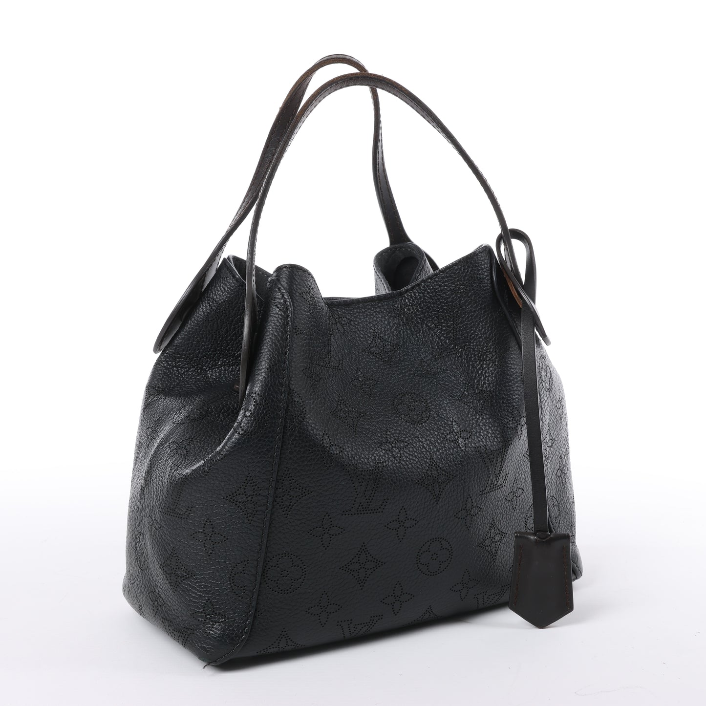 Louis Vuitton Hina Monogram Mahina Leder-Umhängetasche in Schwarz M54350