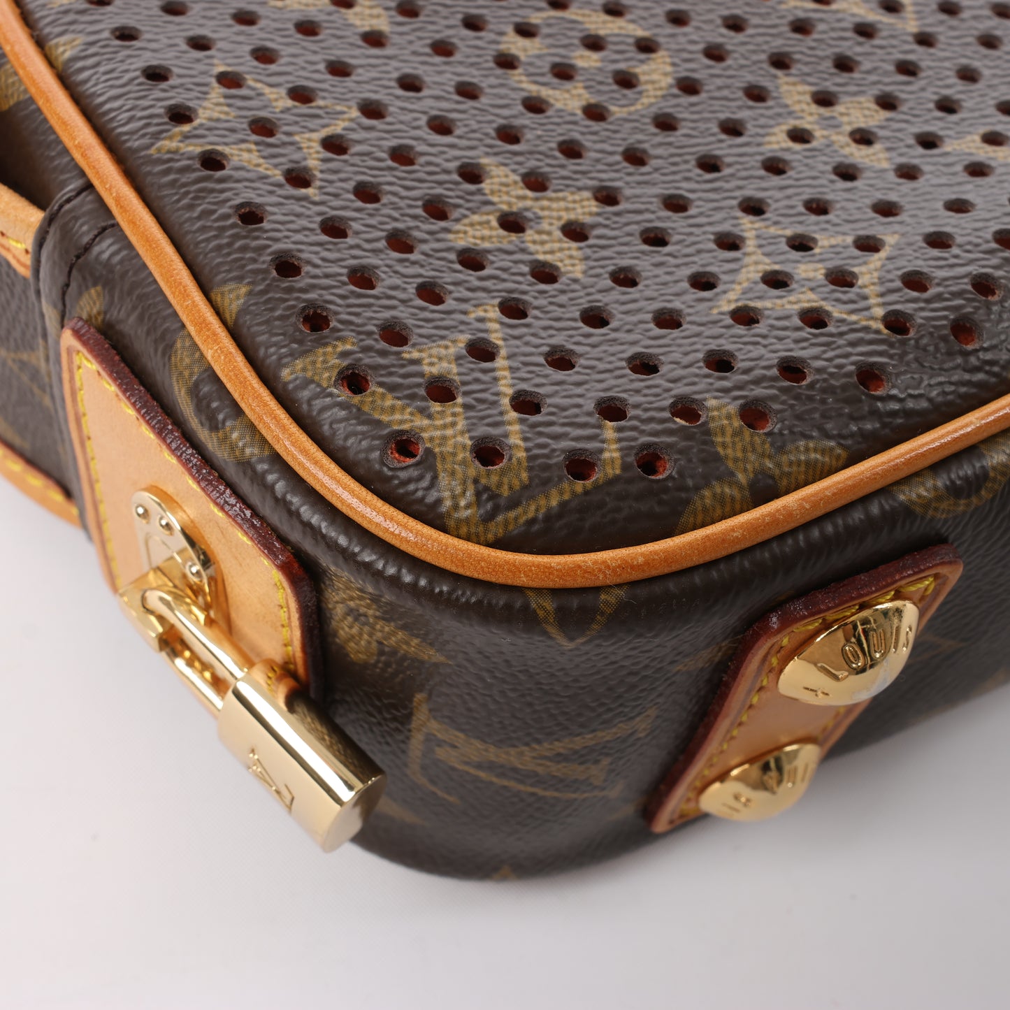 Louis Vuitton Limited Edition Monogram Perforated Mini Trocadero Shoulder Bag M95177