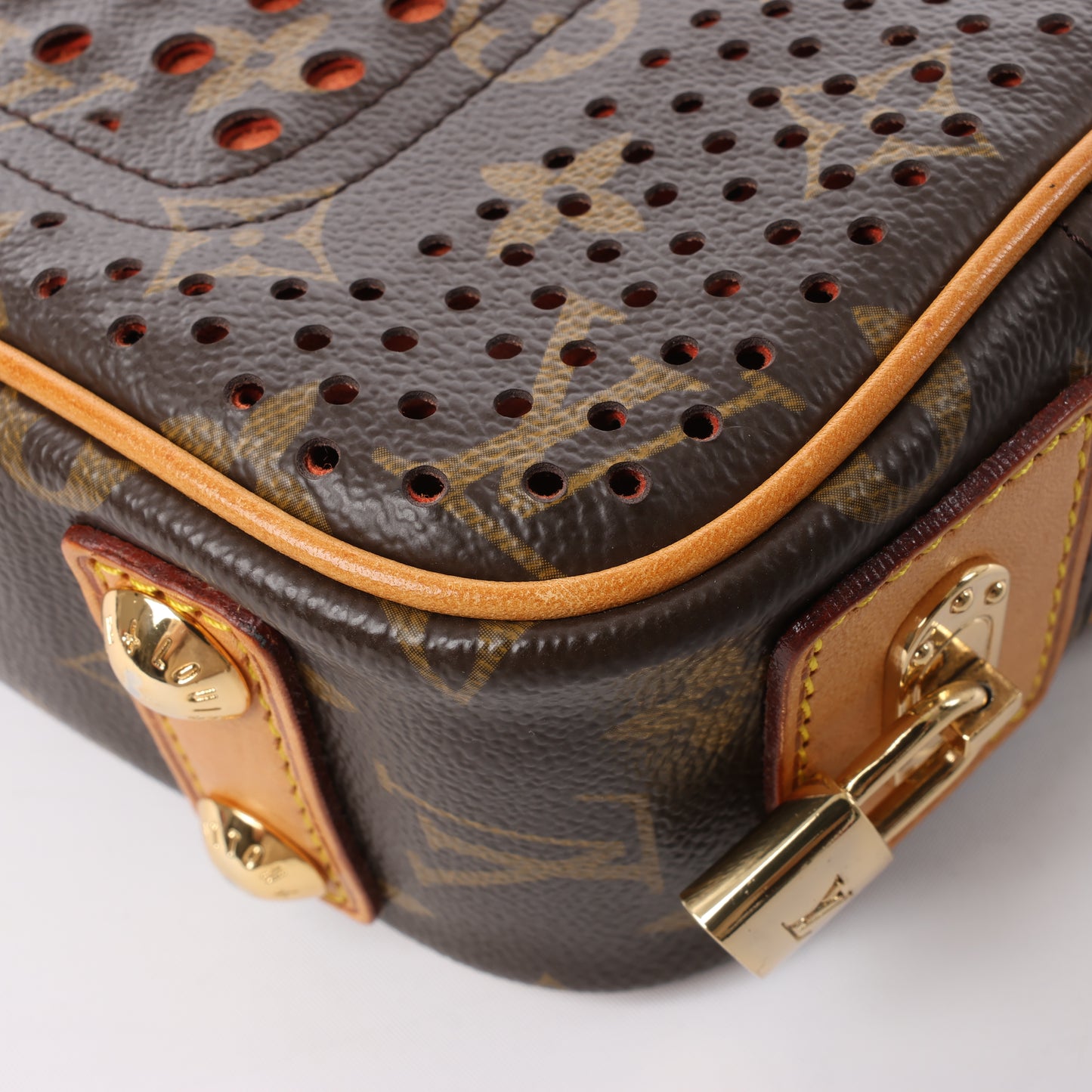 Louis Vuitton Limited Edition Monogram Perforated Mini Trocadero Shoulder Bag M95177