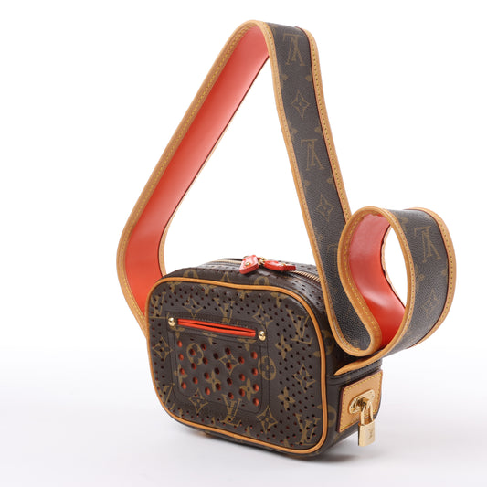 Louis Vuitton Limited Edition Monogram Perforated Mini Trocadero Shoulder Bag M95177
