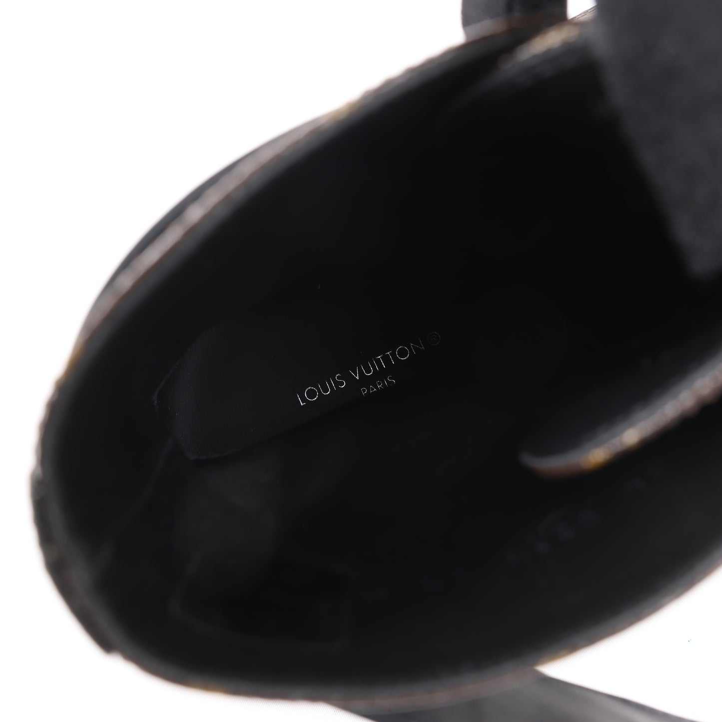Bottines Louis Vuitton Wonderland Line 21 ans en toile et cuir, noir et marron, NL0271, pointure 40.
