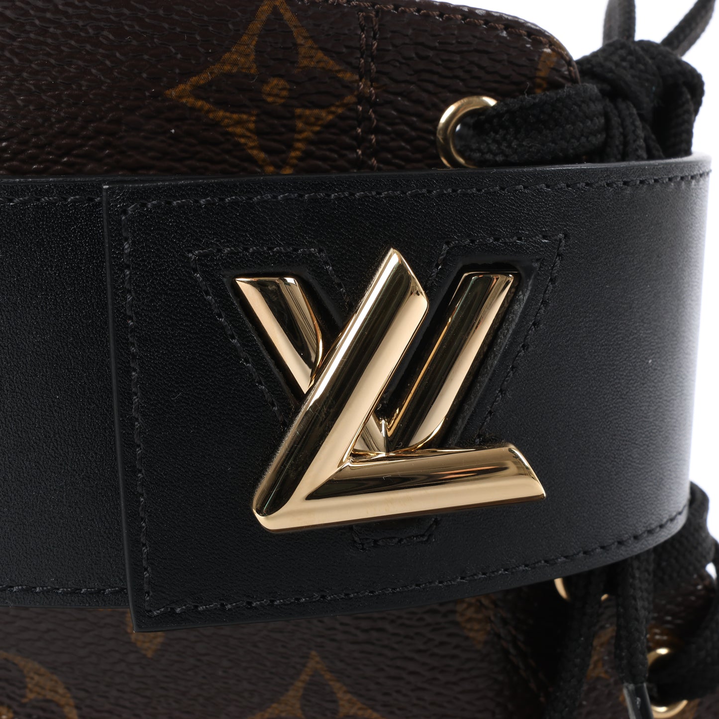 Bottines Louis Vuitton Wonderland Line 21 ans en toile et cuir, noir et marron, NL0271, pointure 40.