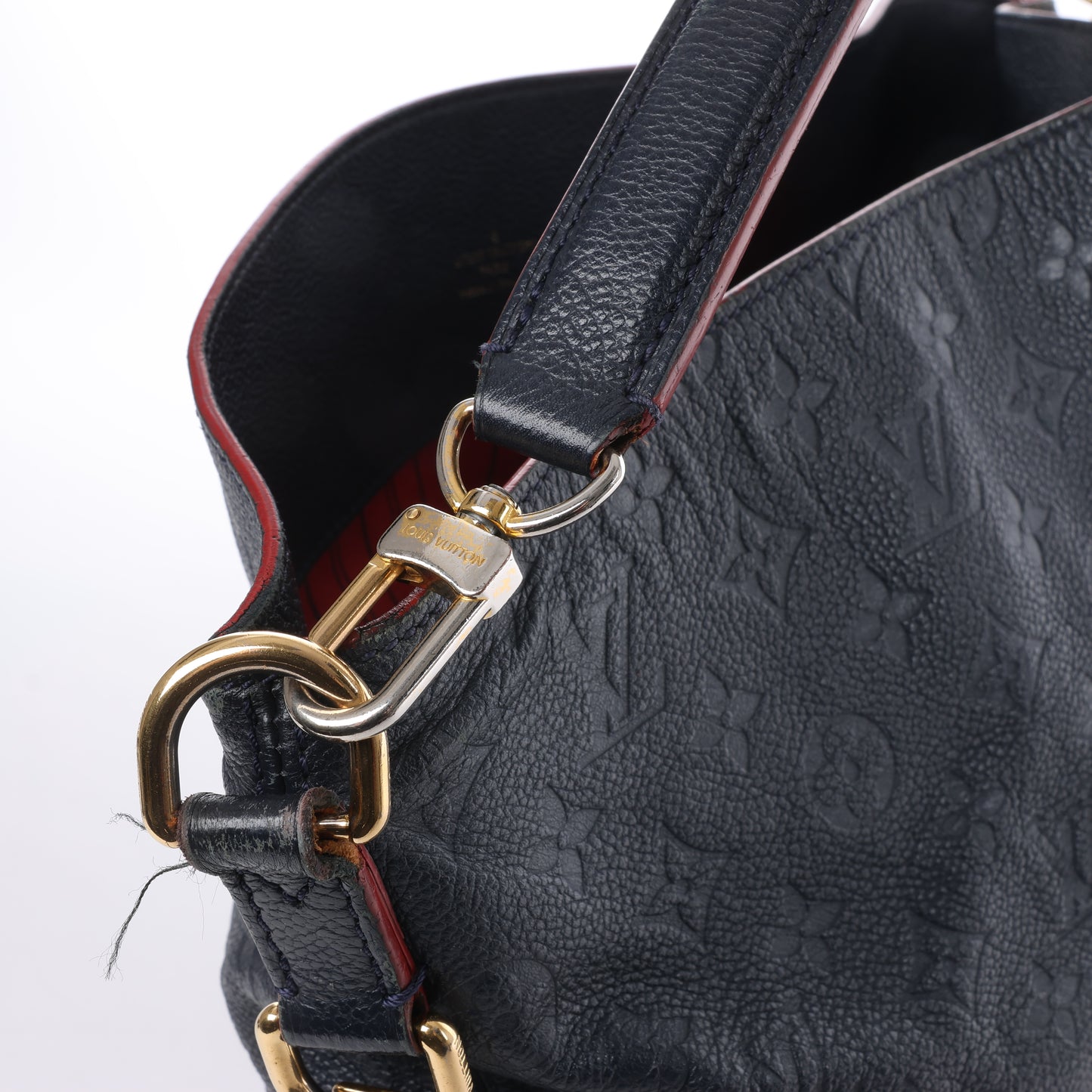Louis Vuitton Monogram Empreinte Melie in Navy M44012