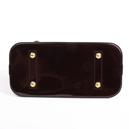 Louis Vuitton Vernis Alma PM Handbag in Amarante M91611