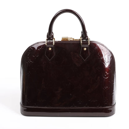 Louis Vuitton Vernis Alma PM Handbag in Amarante M91611