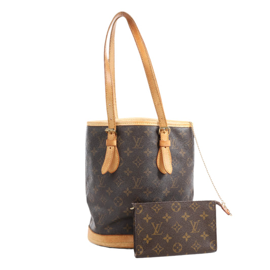 Louis Vuitton Monogram Canvas Bucket Shoulder Bag