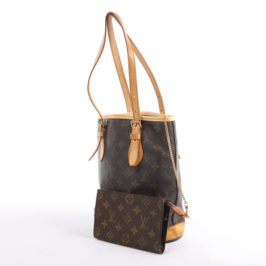 Louis Vuitton Monogram Canvas Bucket Shoulder Bag