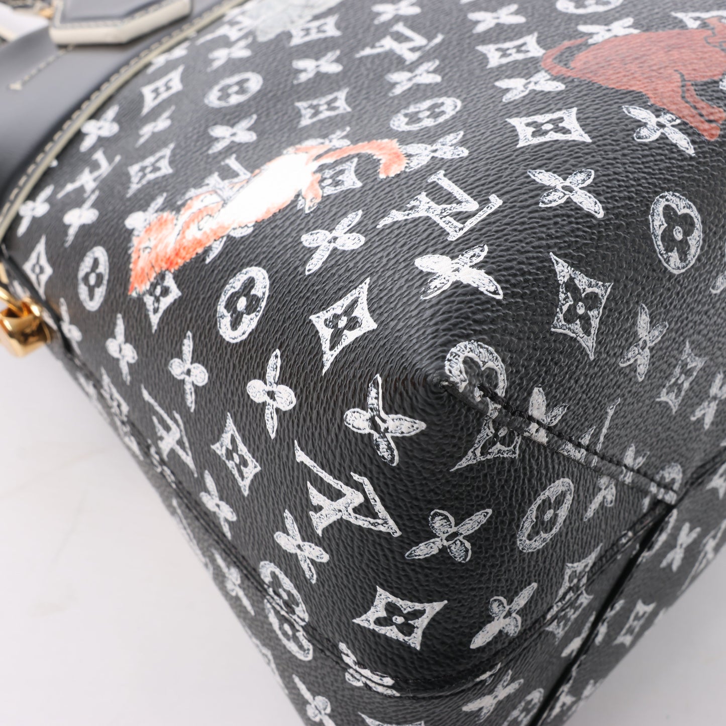 Louis Vuitton Catogram Alma Souple 2Way Shoulder Bag in Black M44403