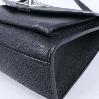 Louis Vuitton Cuir Taurillon MyLockMe BB 2Way Handtasche in Schwarz M51418
