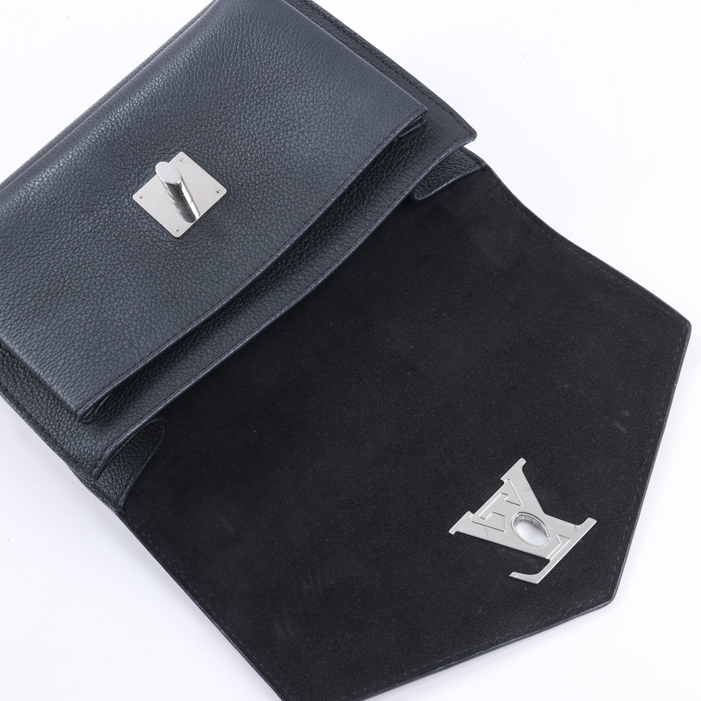 Louis Vuitton Cuir Taurillon MyLockMe BB 2Way Handtasche in Schwarz M51418