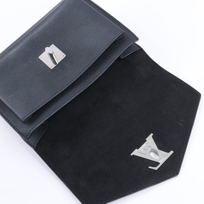 Louis Vuitton Cuir Taurillon MyLockMe BB 2Way Handtasche in Schwarz M51418