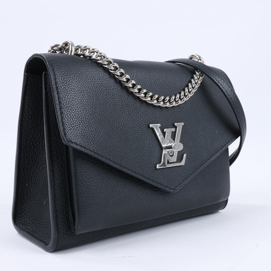 Louis Vuitton Cuir Taurillon MyLockMe BB 2Way Handbag in Black M51418