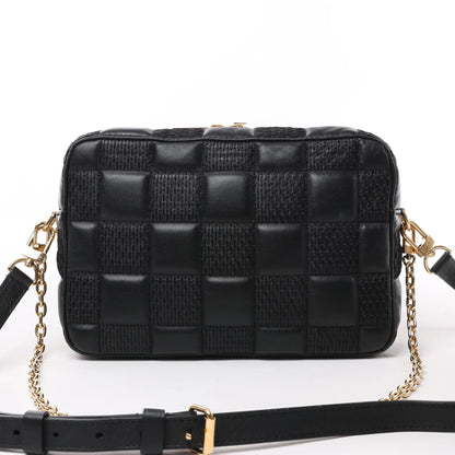 Louis Vuitton Damier Quilt Troca MM Umhängetasche in Schwarz M59114