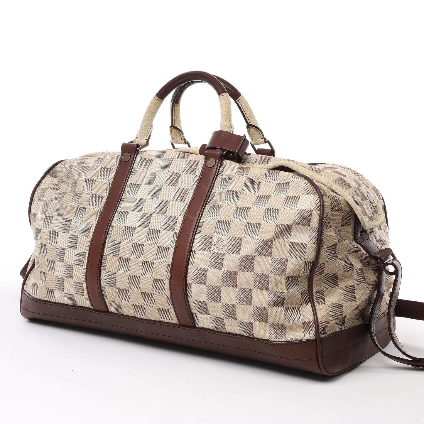Louis Vuitton Damier Lune Sport Reisetasche in Beige x Braun N48186