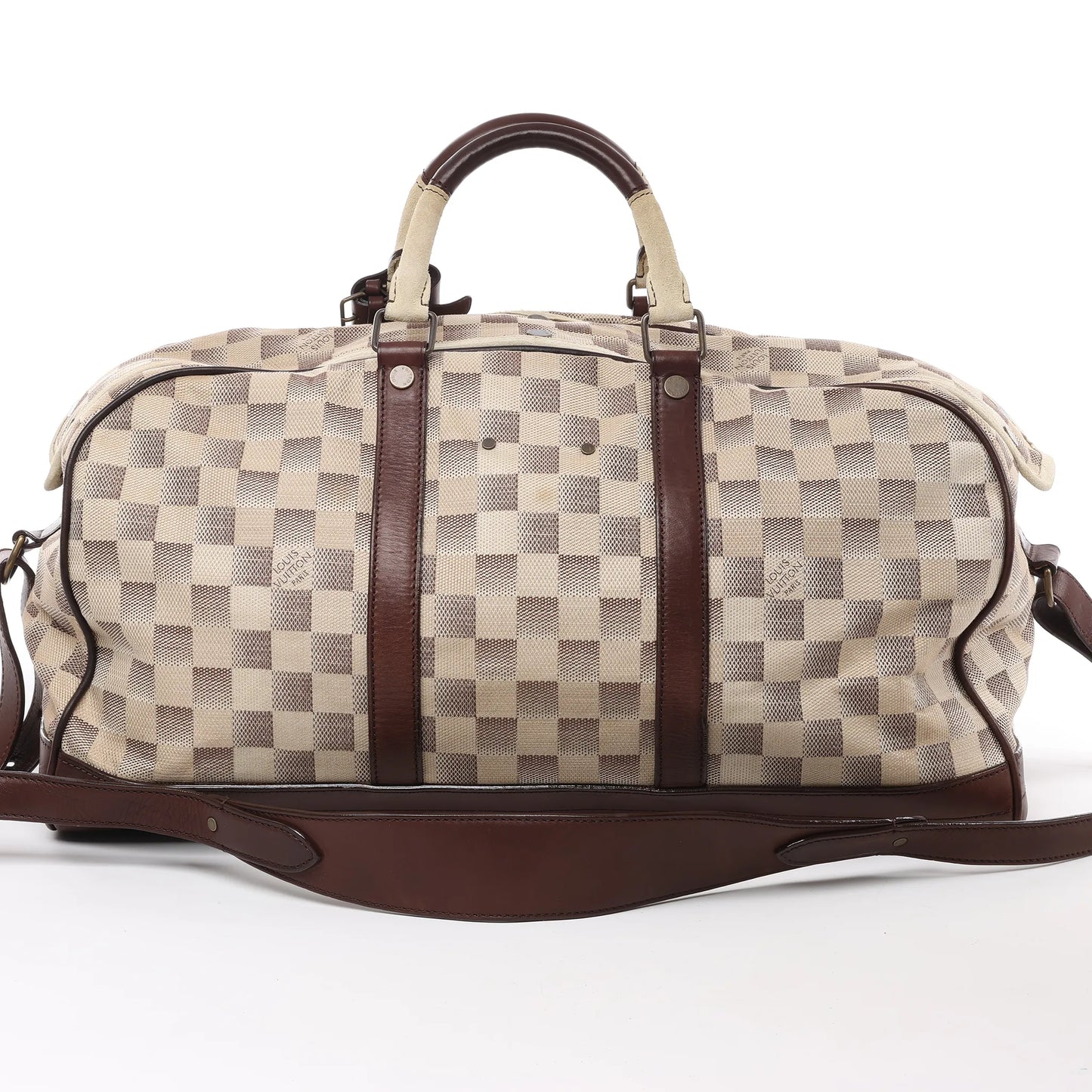 Louis Vuitton Damier Lune Sport Reisetasche in Beige x Braun N48186