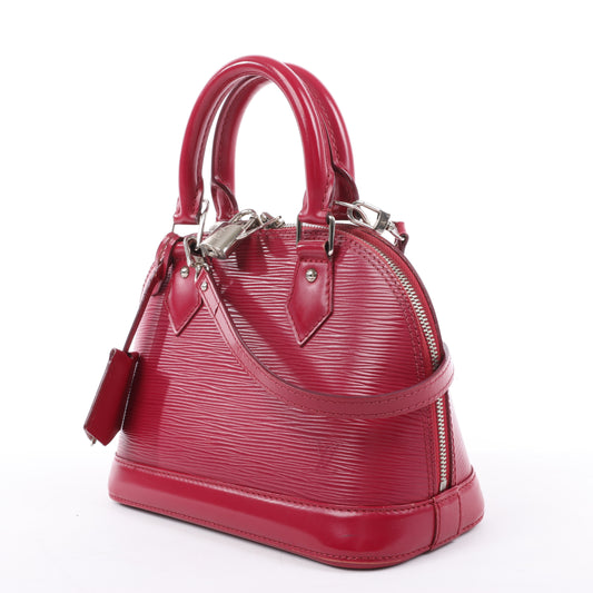 Louis Vuitton Epi Leder Alma BB Handtasche in Himbeere M40851