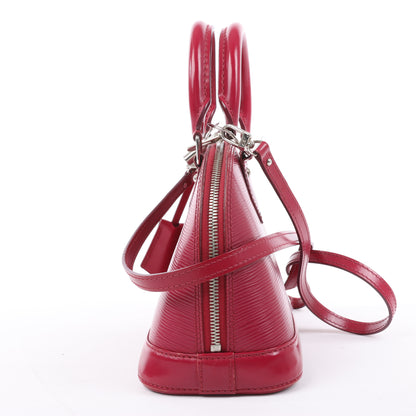 Louis Vuitton Epi Leder Alma BB Handtasche in Himbeere M40851