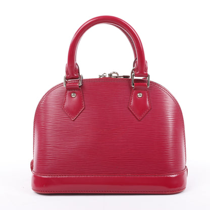 Louis Vuitton Epi Leder Alma BB Handtasche in Himbeere M40851
