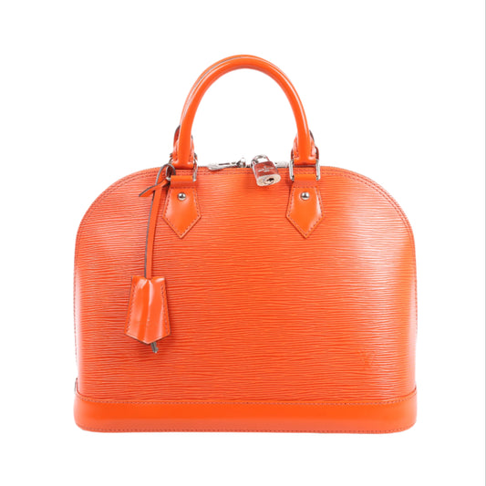 Sac à main Louis Vuitton Alma PM en cuir épi orange M40623