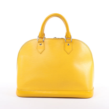 Louis Vuitton Alma PM Handtasche aus Epi-Leder in Gelb M40951