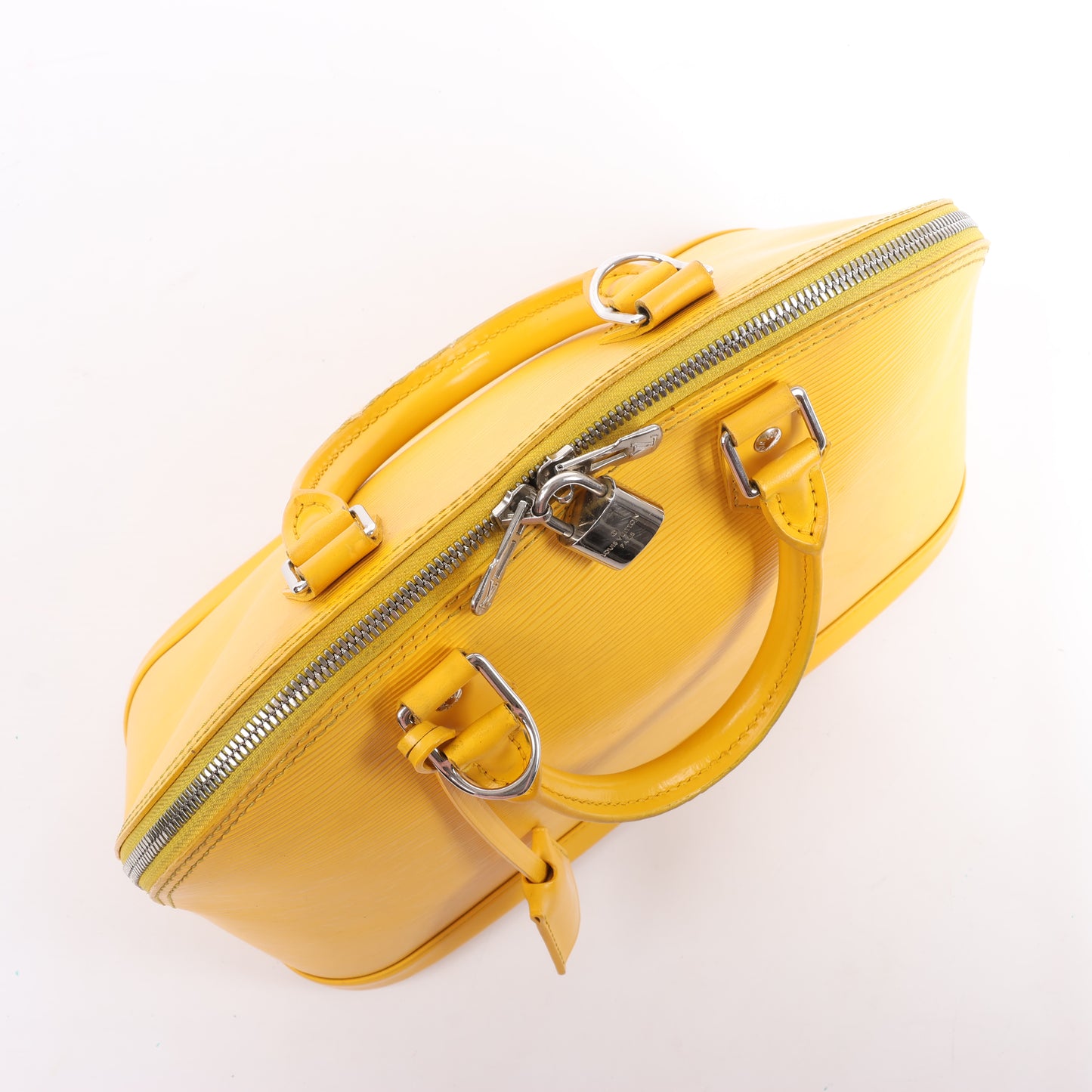 Louis Vuitton Alma PM Handtasche aus Epi-Leder in Gelb M40951